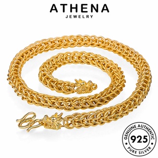 ATHENA JEWELRY แฟชั่น ผู้ชาย แท้ เกาหลี จี้ ก๊อกน้ำย้อนยุค เครื่องประดับ Silver เครื่องประดับ 925 เงิน ต้นฉบับ สร้อยคอ ทอง N181