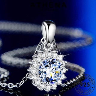 ATHENA JEWELRY เกาหลี เงิน จี้ สร้อยคอ Silver เครื่องประดับ มอยส์ซาไนท์ไดมอนด์ แฟชั่น 925 ต้นฉบับ ดอกทานตะวันที่สวยงาม แท้ เครื่องประดับ ผู้หญิง N282