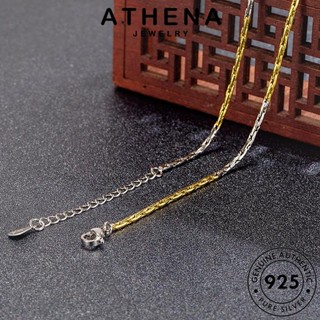 ATHENA JEWELRY ต้นฉบับ แฟชั่น สองสี 925 ผู้หญิง แท้ จี้ Silver เครื่องประดับ ทอง เงิน สร้อยคอ เครื่องประดับ เกาหลี N1008