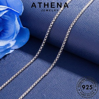 ATHENA JEWELRY เกาหลี เครื่องประดับ Silver เครื่องประดับ ลูกปัดกลมธรรมดา สร้อยคอ เงิน ต้นฉบับ แฟชั่น ผู้ชาย แท้ จี้ 925 N1033