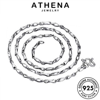 ATHENA JEWELRY เงิน เกาหลี แฟชั่น เครื่องประดับ จี้ เครื่องประดับ ต้นฉบับ Silver ลิ่ม แท้ สร้อยคอ 925 ผู้ชาย N1046