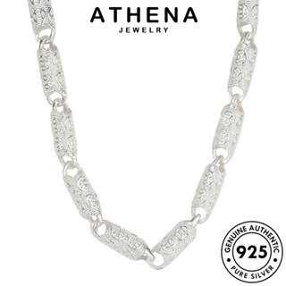 ATHENA JEWELRY Silver ต้นฉบับ จี้ แท้ เครื่องประดับ แฟชั่น เครื่องประดับ สร้อยคอ 925 เงิน ทอง กระบอกครอบงำ ผู้ชาย เกาหลี N1066