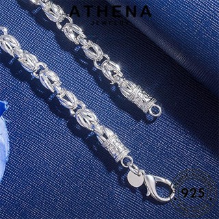 ATHENA JEWELRY เงิน ที่ครอบงำ 925 สร้อยคอ ผู้ชาย จี้ เครื่องประดับ แฟชั่น เกาหลี แท้ ต้นฉบับ เครื่องประดับ Silver N1075