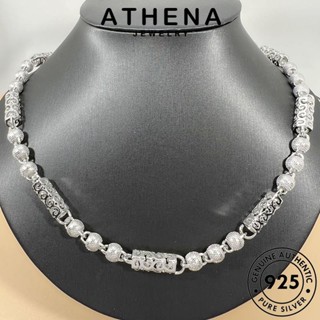 ATHENA JEWELRY แท้ Silver เกาหลี แฟชั่น เงิน จี้ เครื่องประดับ เครื่องประดับ กระบอกก๊อกน้ำ ต้นฉบับ สร้อยคอ ผู้ชาย 925 N1007