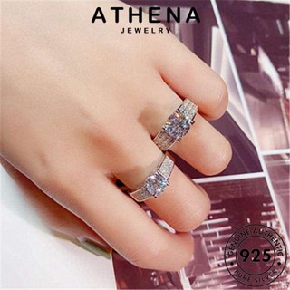 ATHENA JEWELRY เครื่องประดับ แท้ แฟชั่น แฟชั่น Silver เงิน เกาหลี มอยส์ซาไนท์ไดมอนด์ แหวน ผู้หญิง 925 ต้นฉบับ เครื่องประดับ R150