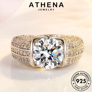 ATHENA JEWELRY แฟชั่น เงิน มอยส์ซาไนท์ Silver แท้ แหวน หัวใจและลูกศรครอบงำ เครื่องประดับ ต้นฉบับ 925 เครื่องประดับ ไดมอนด์ โกลด์ ผู้หญิง เกาหลี R114