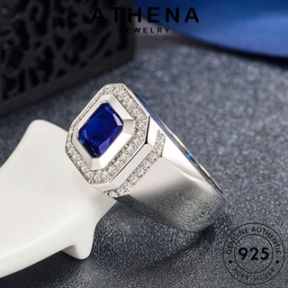 ATHENA JEWELRY มรกต เครื่องประดับ สี่เหลี่ยมสร้างสรรค์ 925 Silver ผู้หญิง แฟชั่น แหวน เงิน แท้ ต้นฉบับ เกาหลี เครื่องประดับ R272