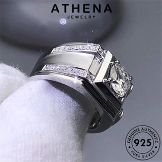 ATHENA JEWELRY มอยส์ซาไนท์ไดมอนด์ 925 เครื่องประดับ แท้ ผู้หญิง Silver แหวน ครอบงำ แฟชั่น ต้นฉบับ เงิน เครื่องประดับ เกาหลี R307