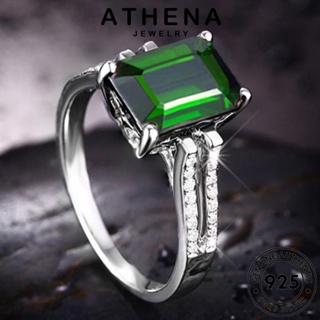 ATHENA JEWELRY ตารางอารมณ์ เงิน ต้นฉบับ เครื่องประดับ 925 เกาหลี Silver แหวน แฟชั่น ผู้หญิง เครื่องประดับ มรกต แท้ R325