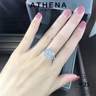 ATHENA JEWELRY มอยส์ซาไนท์ไดมอนด์ เกาหลี แหวน เครื่องประดับ ผู้หญิง แฟชั่น 925 หัวใจและลูกศรครอบงำ ต้นฉบับ Silver เครื่องประดับ เงิน แท้ R338