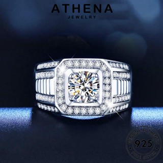 ATHENA JEWELRY เกาหลี Silver แฟชั่น ครอบงำสี่กรงเล็บ เครื่องประดับ เครื่องประดับ ต้นฉบับ แหวน เงิน 925 แท้ โกลด์ ผู้หญิง มอยส์ซาไนท์ ไดมอนด์ R460