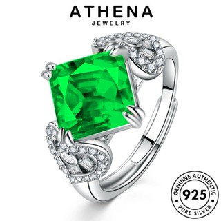 ATHENA JEWELRY แหวน แท้ ต้นฉบับ 925 ทับทิม เงิน Silver เครื่องประดับ เครื่องประดับ ผู้หญิง กลวงย้อนยุค เกาหลี แฟชั่น R474