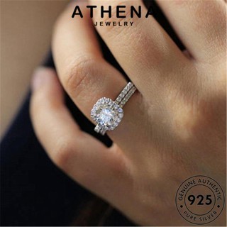 ATHENA JEWELRY เกาหลี Silver แหวน ต้นฉบับ แท้ เงิน คู่รัก มอยส์ซาไนท์ไดมอนด์ เครื่องประดับ หัวใจและลูกศรที่สร้างสรรค์ 925 แฟชั่น เครื่องประดับ R354