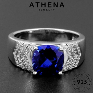 ATHENA JEWELRY เครื่องประดับ แท้ เกาหลี เครื่องประดับ เงิน Silver ต้นฉบับ ผู้หญิง ไพลิน แหวน 925 แฟชั่น ตารางอารมณ์ R524