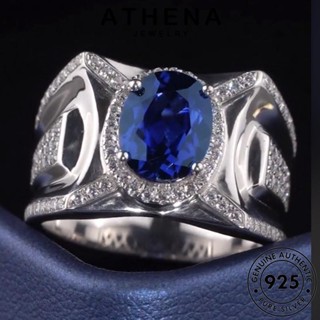 ATHENA JEWELRY เงิน 925 ต้นฉบับ ไพลิน เครื่องประดับ แท้ เครื่องประดับ แฟชั่น รูปไข่อารมณ์ แหวน Silver เกาหลี ผู้หญิง R533