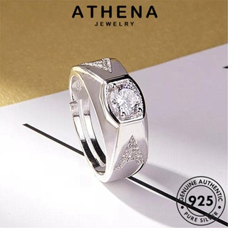 ATHENA JEWELRY ผู้หญิง เครื่องประดับ บุคลิกภาพ มอยส์ซาไนท์ไดมอนด์ แฟชั่น ต้นฉบับ Silver แท้ เงิน เครื่องประดับ แหวน 925 เกาหลี R673