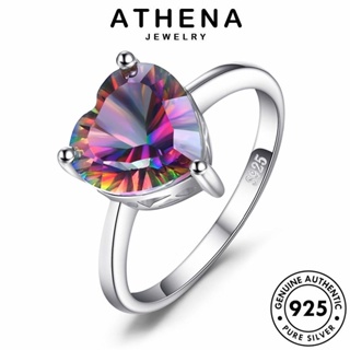 ATHENA JEWELRY เกาหลี ผู้หญิง โมรา เครื่องประดับ ความรักที่เรียบง่าย เงิน เครื่องประดับ Silver แฟชั่น แหวน 925 แท้ ต้นฉบับ R726