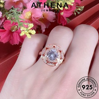 ATHENA JEWELRY เครื่องประดับ มอยส์ซาไนท์ แฟชั่น เงิน เกาหลี แหวน ต้นฉบับ ดอกไม้หรูหรา ผู้หญิง ไดมอนด์ Silver เครื่องประดับ 925 โกลด์ แท้ R892