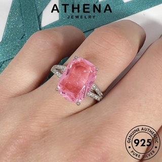 ATHENA JEWELRY 925 ต้นฉบับ แหวน เกาหลี แฟชั่น ผู้หญิง ซิทริน เครื่องประดับ เงิน Silver เครื่องประดับ แท้ วงรีง่ายๆ R905