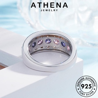 ATHENA JEWELRY เงิน Silver แฟชั่น ต้นฉบับ แหวน เกาหลี เครื่องประดับ ผู้หญิง โบฮีเมียนที่สร้างสรรค์ แท้ ทับทิม เครื่องประดับ 925 R737