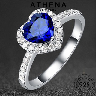 ATHENA JEWELRY แหวน 925 ไพลิน เงิน เกาหลี เครื่องประดับ ต้นฉบับ ผู้หญิง Silver แท้ ความรักที่สร้างสรรค์ แฟชั่น เครื่องประดับ R779