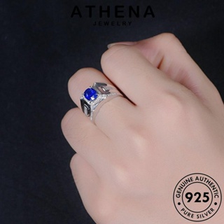 ATHENA JEWELRY 925 เงิน แท้ วงรีที่โดดเด่น Silver แฟชั่น เครื่องประดับ เกาหลี ไพลิน ผู้หญิง ต้นฉบับ เครื่องประดับ แหวน R942