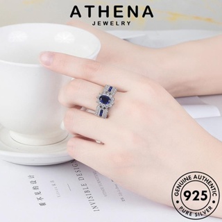 ATHENA JEWELRY 925 ผู้หญิง เครื่องประดับ ไพลิน แหวน แฟชั่น แท้ เงิน รูปไข่อารมณ์ เครื่องประดับ เกาหลี Silver ต้นฉบับ R1469