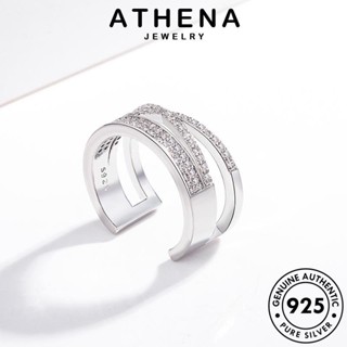 ATHENA JEWELRY เครื่องประดับ ต้นฉบับ โกลด์ เครื่องประดับ ข้ามแฟชั่น แหวน ไดมอนด์ มอยส์ซาไนท์ เกาหลี Silver แฟชั่น ผู้หญิง เงิน 925 แท้ R1521