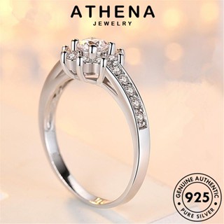 ATHENA JEWELRY เงิน แท้ ผู้หญิง เครื่องประดับ เกล็ดหิมะแฟชั่น แฟชั่น ต้นฉบับ เกาหลี Silver เครื่องประดับ แหวน 925 มอยส์ซาไนท์ไดมอนด์ R1552