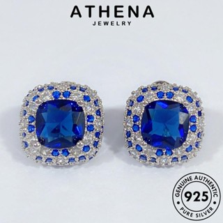 ATHENA JEWELRY เครื่องประดับ เงิน ต้นฉบับ สร้อยคอ 925 เกาหลี ผู้หญิง หรูหรา จี้ แท้ เครื่องประดับ แฟชั่น Silver ไพลิน S16