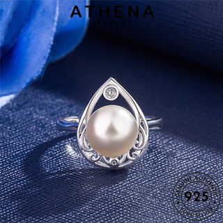 ATHENA JEWELRY เครื่องประดับ 925 ผู้หญิง ต้นฉบับ เกาหลี สร้อยคอ แท้ เครื่องประดับ จี้ กลม เงิน ไข่มุก Silver แฟชั่น S45