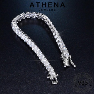 ATHENA JEWELRY แฟชั่น กำไลข้อมือ Silver เพชรเกาหลีเต็ม เครื่องประดับ เกาหลี มอยส์ซาไนท์ไดมอนด์ ต้นฉบับ เงิน ผู้หญิง กำไล 925 ผู้หญิง เครื่องประดับ แท้ B2