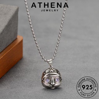 ATHENA JEWELRY ผู้หญิง แท้ เกาหลี Silver เครื่องประดับ ต้นฉบับ สร้อยคอ เงิน รีโทร 925 เครื่องประดับ จิ๋ม แฟชั่น จี้ N37