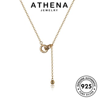 ATHENA JEWELRY ต้นฉบับ จี้ สร้อยคอ แหวนที่ประณีต ทอง เกาหลี 925 เงิน Silver แท้ ผู้หญิง แฟชั่น เครื่องประดับ เครื่องประดับ N29