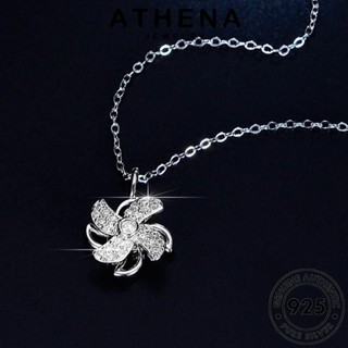 ATHENA JEWELRY เกาหลี เครื่องประดับ เครื่องประดับ Silver เงิน กังหันลมที่สร้างสรรค์ ต้นฉบับ จี้ แฟชั่น 925 สร้อยคอ ผู้หญิง มอยส์ซาไนท์ไดมอนด์ แท้ N82