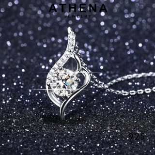 ATHENA JEWELRY เงิน ต้นฉบับ จี้ 925 ผู้หญิง เครื่องประดับ Silver เครื่องประดับ แฟชั่น สร้อยคอ เกาหลี แฟชั่น มอยส์ซาไนท์ไดมอนด์ แท้ N112