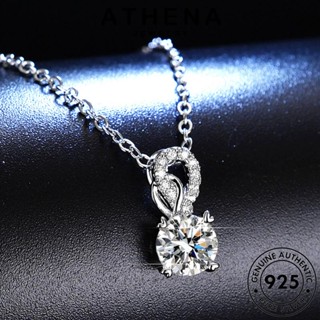 ATHENA JEWELRY Silver ความรักที่สร้างสรรค์ แท้ จี้ ต้นฉบับ ผู้หญิง เงิน มอยส์ซาไนท์ไดมอนด์ สร้อยคอ 925 เครื่องประดับ เกาหลี แฟชั่น เครื่องประดับ N76