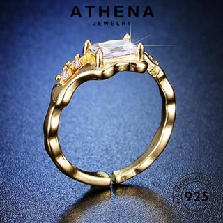 ATHENA JEWELRY ตารางอารมณ์ มอยส์ซาไนท์ เครื่องประดับ เกาหลี เครื่องประดับ โกลด์ ไดมอนด์ ผู้หญิง เงิน แหวน แท้ 925 Silver แฟชั่น ต้นฉบับ R57