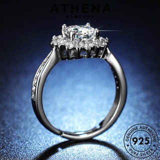 ATHENA JEWELRY ผู้หญิง มอยส์ซาไนท์ไดมอนด์ เงิน 925 แฟชั่น แท้ Silver เกาหลี เครื่องประดับ แหวน เครื่องประดับ ทานตะวันสุดหรู ต้นฉบับ R106