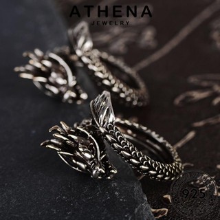 ATHENA JEWELRY Silver ผู้ชาย แฟชั่น ก๊อกน้ำย้อนยุค 925 แท้ เกาหลี ต้นฉบับ เครื่องประดับ เงิน เครื่องประดับ แหวน R184