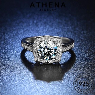 ATHENA JEWELRY ตารางบุคลิกภาพ ผู้หญิง เครื่องประดับ Silver ต้นฉบับ แท้ เงิน 925 มอยส์ซาไนท์ไดมอนด์ เกาหลี แฟชั่น เครื่องประดับ แหวน R416