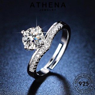 ATHENA JEWELRY Silver เครื่องประดับ แหวน มงกุฎส่วนบุคคล เครื่องประดับ มอยส์ซาไนท์ไดมอนด์ 925 แฟชั่น เงิน เกาหลี แท้ ต้นฉบับ ผู้หญิง R433