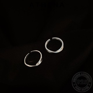 ATHENA JEWELRY ต้นฉบับ 925 เครื่องประดับ เกาหลี ผู้หญิง แฟชั่น แท้ Silver แหวน แหวนโมบิอุส เงิน เครื่องประดับ R4