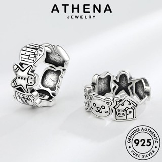 ATHENA JEWELRY ต้นฉบับ ต่างหู 925 Silver เงิน แท้ ผู้หญิง ห่วง มนุษย์ขนมปังขิงหมี เกาหลี เครื่องประดับ เครื่องประดับ หนีบ ตุ้มหู แฟชั่น E52