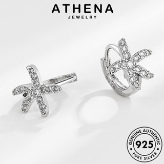 ATHENA JEWELRY ตุ้มหู แท้ มอยส์ซาไนท์ เครื่องประดับ 925 ผู้หญิง หนีบ เครื่องประดับ Silver ปลาดาว เงิน แฟชั่น เกาหลี ห่วง โกลด์ ไดมอนด์ ต้นฉบับ ต่างหู E59