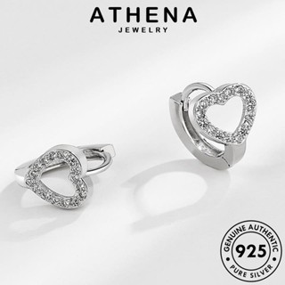 ATHENA JEWELRY รัก ต้นฉบับ เกาหลี ตุ้มหู ต่างหู มอยส์ซาไนท์ เครื่องประดับ ห่วง Silver แฟชั่น เครื่องประดับ ไดมอนด์ แท้ โกลด์ หนีบ เงิน ผู้หญิง 925 E61