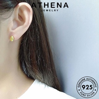 ATHENA JEWELRY วงรีหยดน้ำ ผู้หญิง ต้นฉบับ เครื่องประดับ ห่วง ต่างหู เครื่องประดับ 925 ตุ้มหู เงิน Silver ทอง แฟชั่น หนีบ แท้ เกาหลี E74