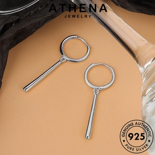 ATHENA JEWELRY ต้นฉบับ หนีบ Silver ตุ้มหู ห่วง เครื่องประดับ ทอง เครื่องประดับ แท้ ผู้หญิง เงิน แฟชั่น ทรงหยดน้ำ เกาหลี 925 ต่างหู E79