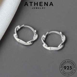 ATHENA JEWELRY Silver หนีบ แฟชั่น ห่วง เครื่องประดับ เกาหลี เครื่องประดับ 925 ต้นฉบับ ผู้หญิง ตุ้มหู แท้ เงิน ต่างหู สายใหม่ ทอง E80