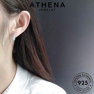 ATHENA JEWELRY ลายเพชรเล็ก 925 ตุ้มหู ผู้หญิง ห่วง ต่างหู หนีบ แฟชั่น เกาหลี เงิน แท้ เครื่องประดับ เครื่องประดับ ต้นฉบับ Silver ทอง E91